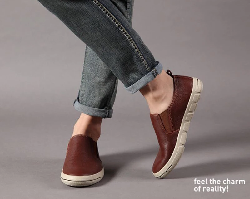ZFTL Men Loafers genuine leather Lazy shoes man casaul slip-on shoes male leisure Non-slip shoes man loafers boat shoes 2025