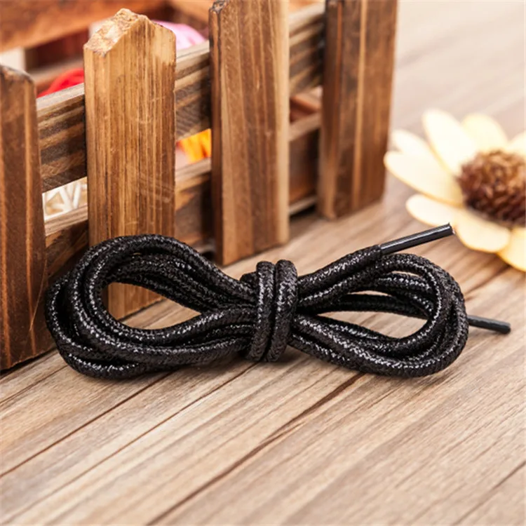 New Round Colorful Shoelaces Glitter White Shoelaces of sneakers Metallic Shiny gold silver Flat shoe laces sports running Lace