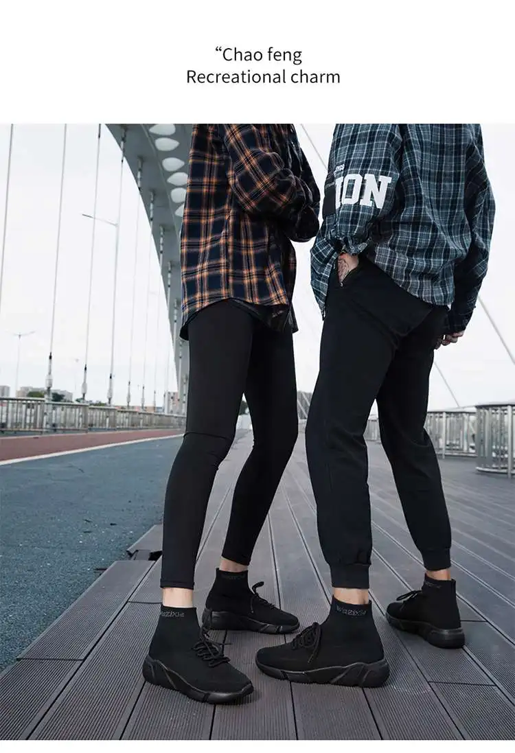 MWY Casual Shoes Men Sneakers Breathable Lace Up Mesh Socks Shoes zapatillas hombre Women Sports JoggingShoes Plus Size 35-47