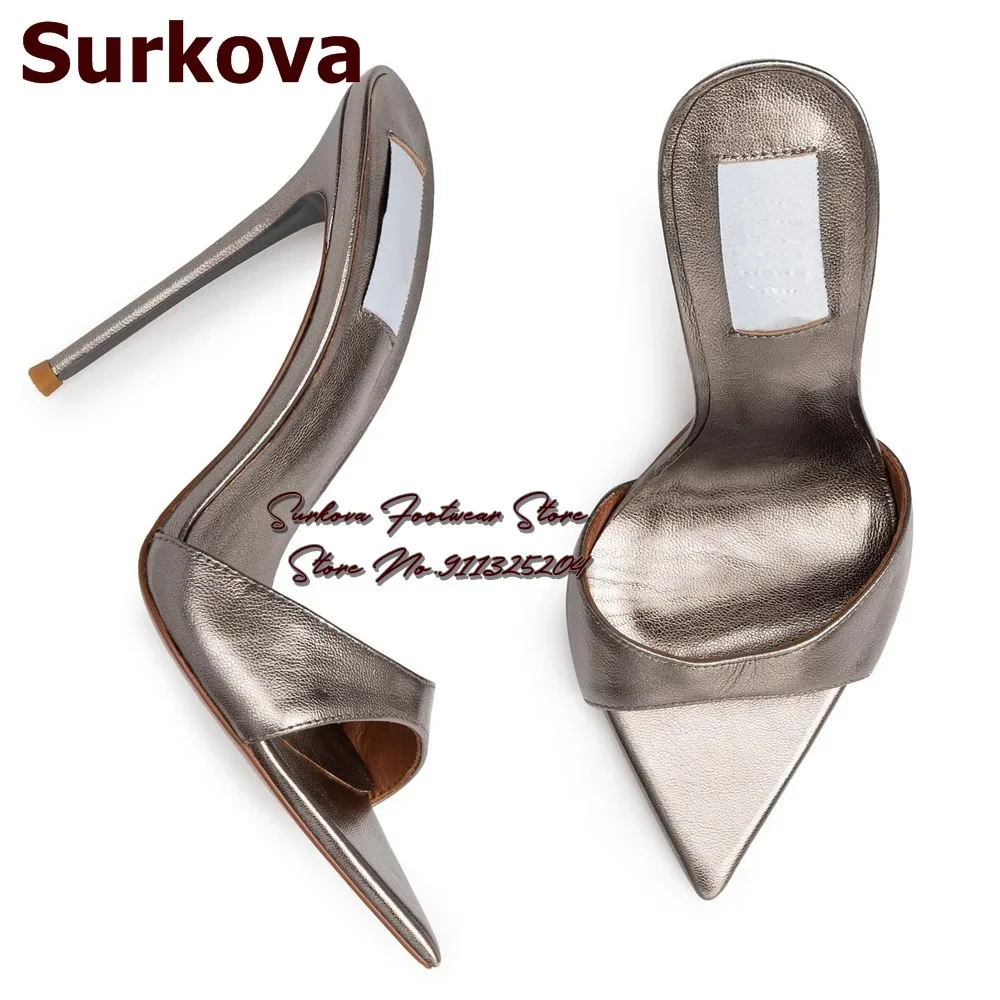 Surkova Rope Braided Wedged Heel Sandals Nude Matte Strappy Gold Studded Dress Shoes Platform Plaited Evening Pumps