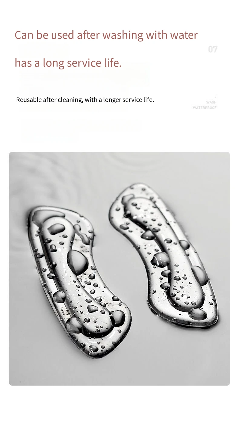 Silicone High Heels Heel Protectors Stickers Women Shoes Heel Cushion Foot Care Non Slip Shoe Pads for Adjustable Size Insoles