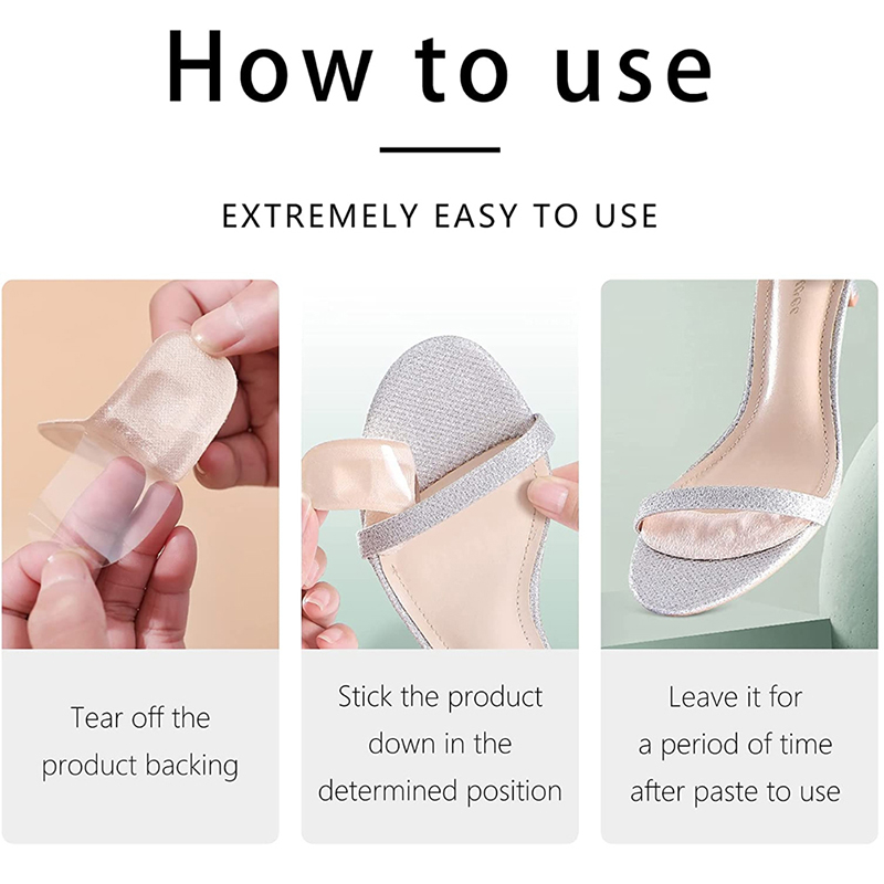 Silicone Anti-Slip Forefoot Women High Heel Pads Pain Relief Insoles Self-adhesive Gel Inserts Sandals Slippers Shoes Foot Pad