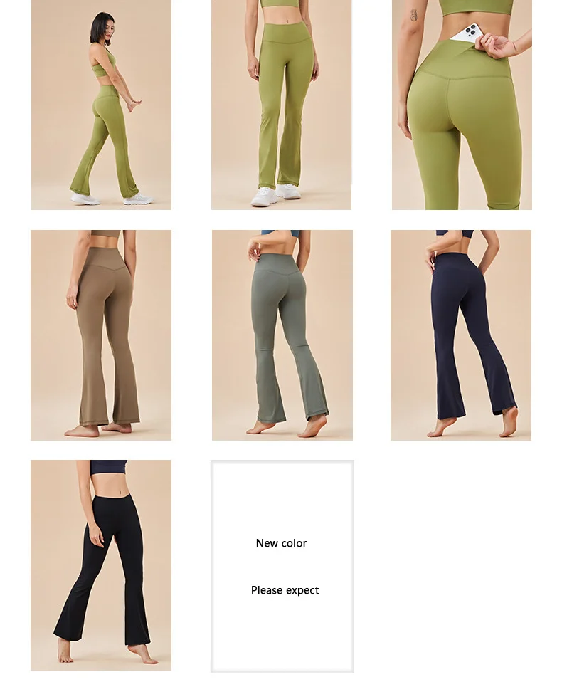 TRY TO BN Flare Leggings Fitness Yoga Pants High Waist Workout Sports Leggings Push Up Tights Women Gym Outfits Clothes Trousers