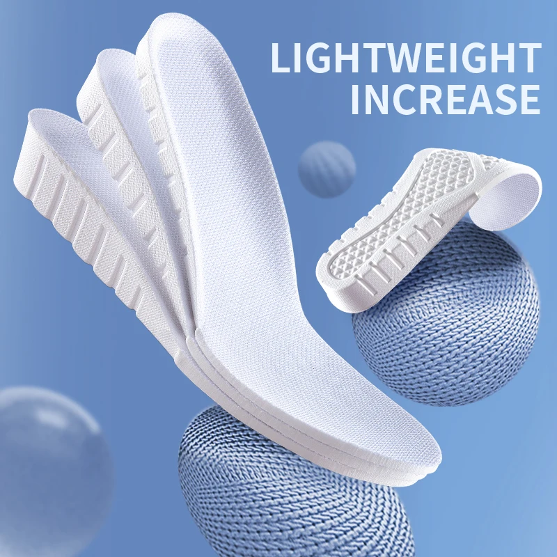 2026 Invisiable Height Increase Insoles for Feet Breathable Elevator Height Increase Templates Insoles for Women Men Shoes Pads
