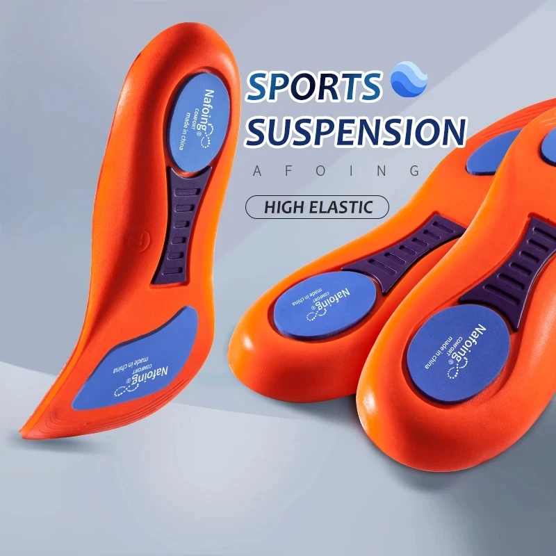 Sports Running Insoles for Men Shoes Sole Flat Foot Arch Support Orthopedic Insoles for Women Shock Absorption Massage Cushion