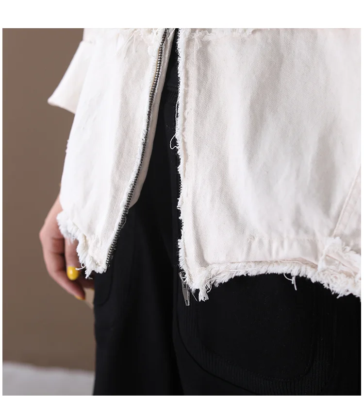 Amax luluE Korean Womens Loose Outerwear Fashion Coats Ladies Hooded Clothes Vintage Spring Jackets Oversized Denim Streetwear