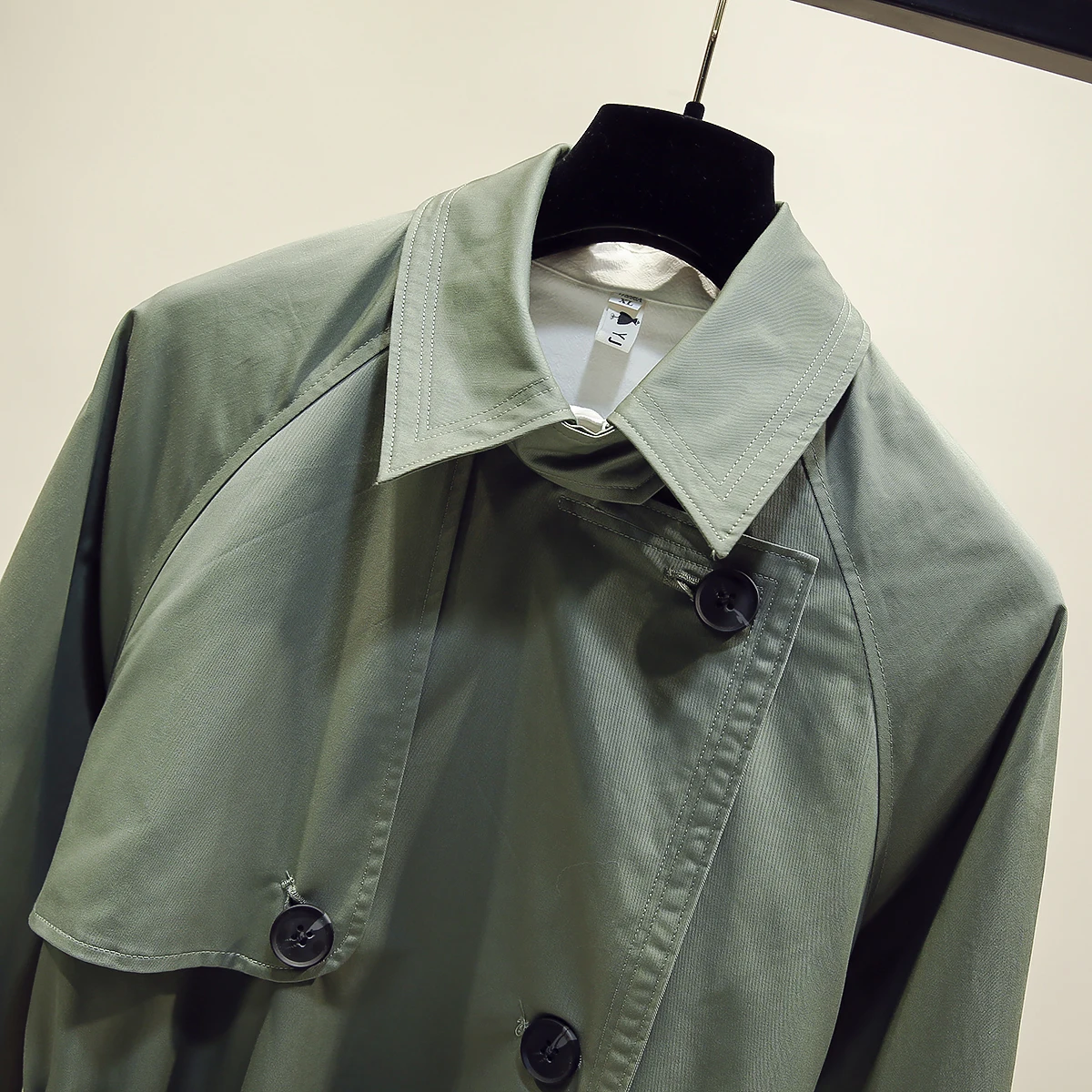 UK Brand new Fashion 2024 Fall /Autumn Casual Double breasted Simple Classic Long Trench coat with belt Chic Female windbreaker