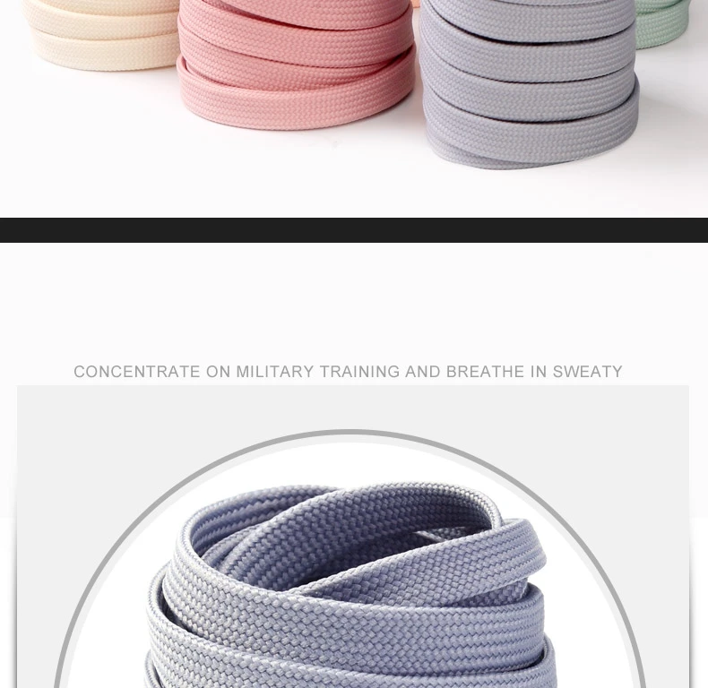 1 Pair Sneakers Shoelaces Shoes Accessories Laces for Shoes Unisex Flat Shoe Lace Classic Shoelace Solid Color Shoe Strings