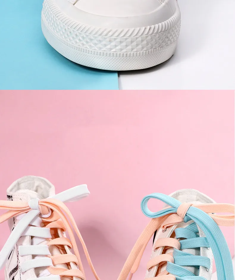 1 Pair Sneakers Shoelaces Shoes Accessories Laces for Shoes Unisex Flat Shoe Lace Classic Shoelace Solid Color Shoe Strings