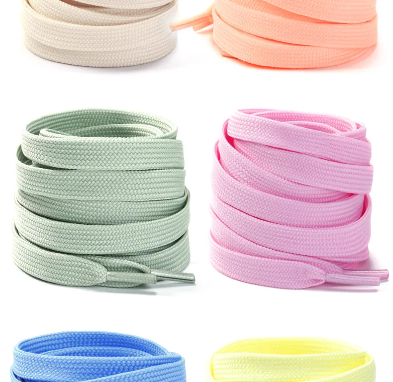 1 Pair Sneakers Shoelaces Shoes Accessories Laces for Shoes Unisex Flat Shoe Lace Classic Shoelace Solid Color Shoe Strings