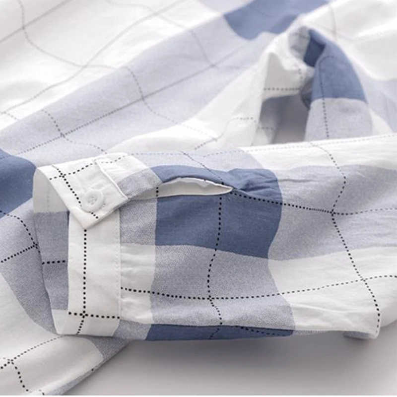 Jmprs Japan Preppy Style Women Shirts Fashion Bow Lace Up Student Hooded Top Plaid Blue White Female Elegant blouse
