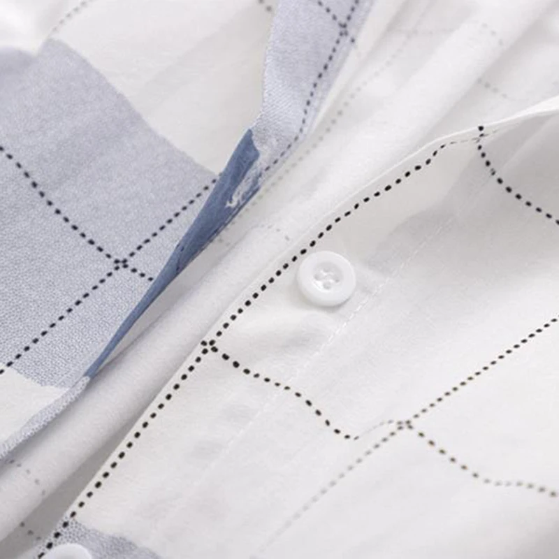 Jmprs Japan Preppy Style Women Shirts Fashion Bow Lace Up Student Hooded Top Plaid Blue White Female Elegant blouse