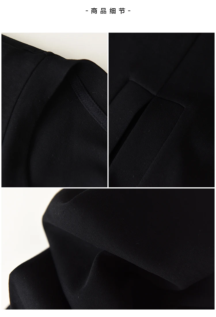 Black Twisted Split T-Shirt Women'S Summer Fashion Design Sense Shoulder Padded Cross Irregular Short Sleeved Top