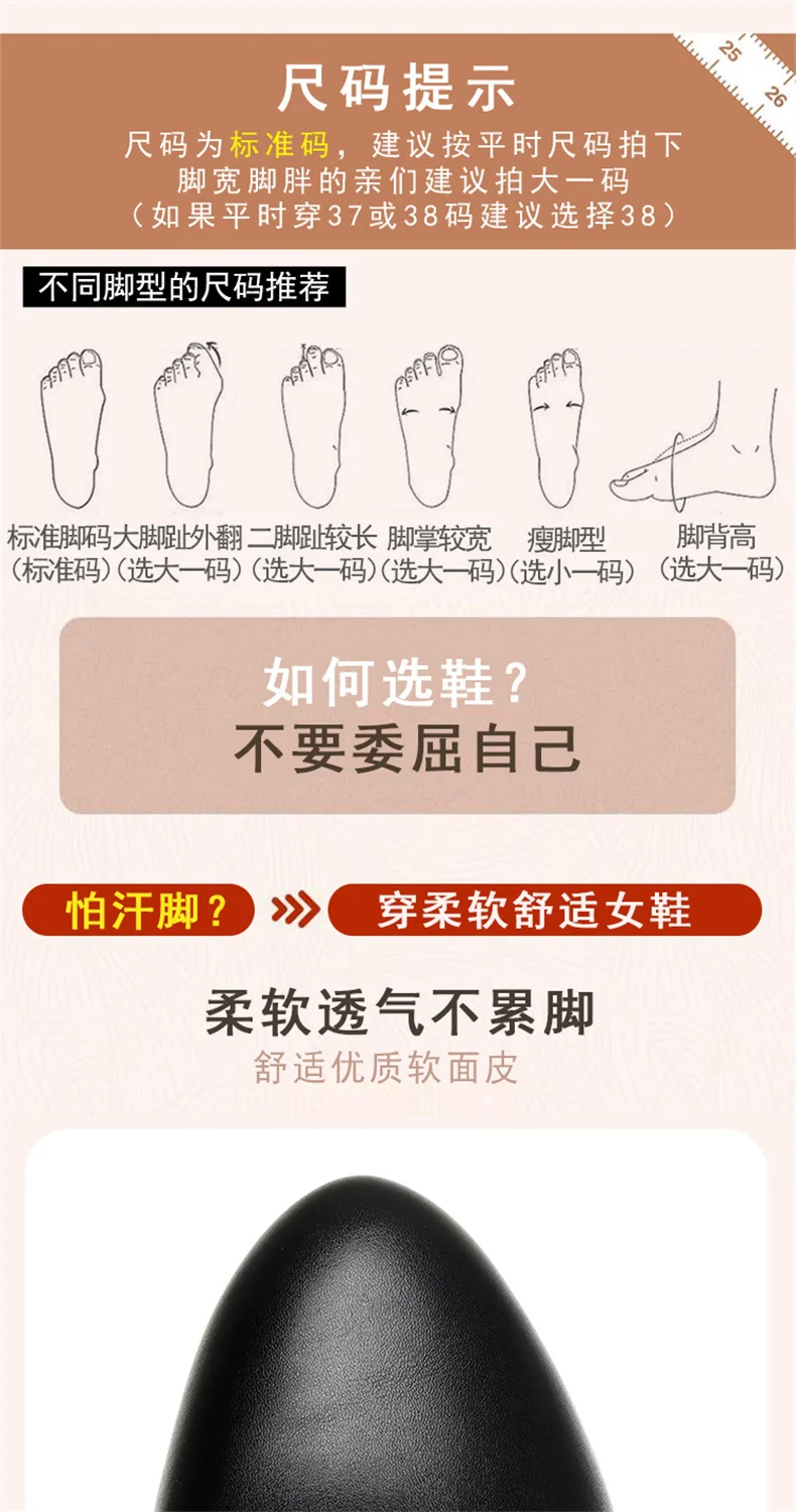 Comfort Fashion Soft Leather Winter Shoes Platform Boots 2024 Elegant Black Block High Heels Ankle Office Mom Boots