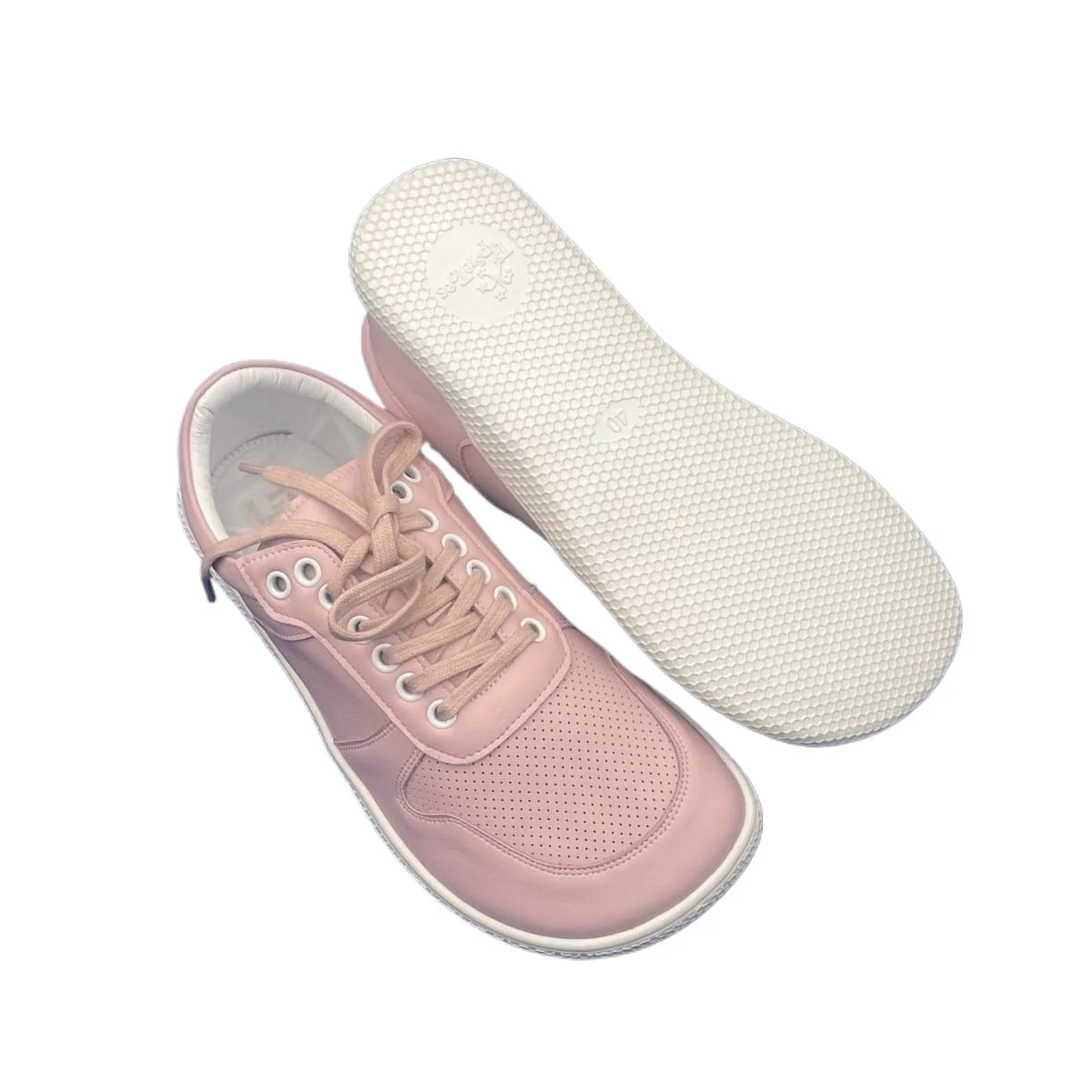 Tipsietoes 2025 Barefoot Genuine Leather Sneaker For Women Men Flat Soft Zero Drop Sole Wider Toe Box Flexible Light Weight