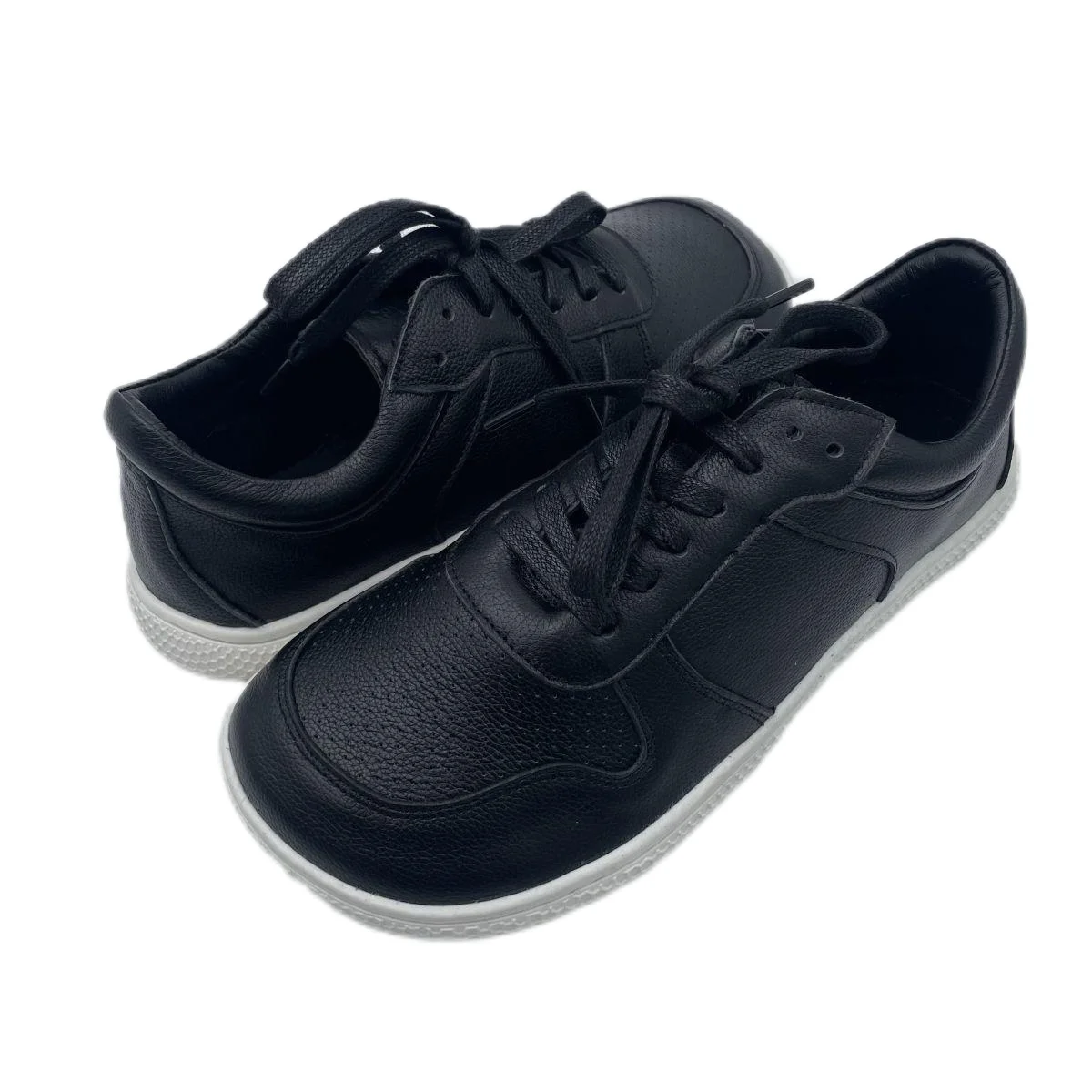 Tipsietoes 2025 Barefoot Genuine Leather Sneaker For Women Men Flat Soft Zero Drop Sole Wider Toe Box Flexible Light Weight