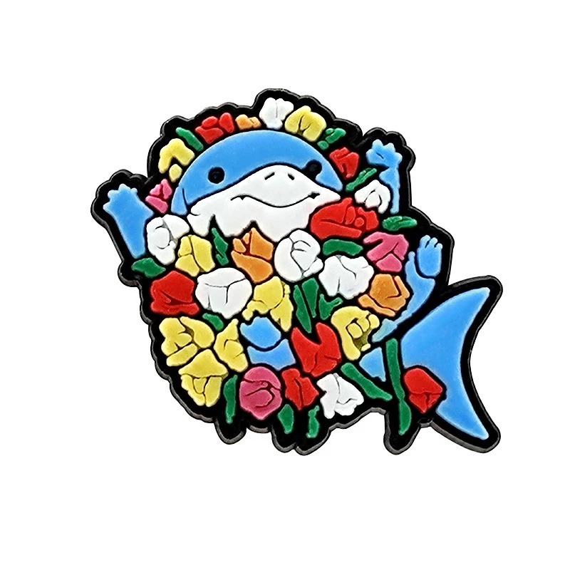 Strong Shark Shoe Charms for Crocs Accessories Sandals Men Clogs Pins Women Badges Boy Girls Jeans Kids Decorations Buckle Shoes