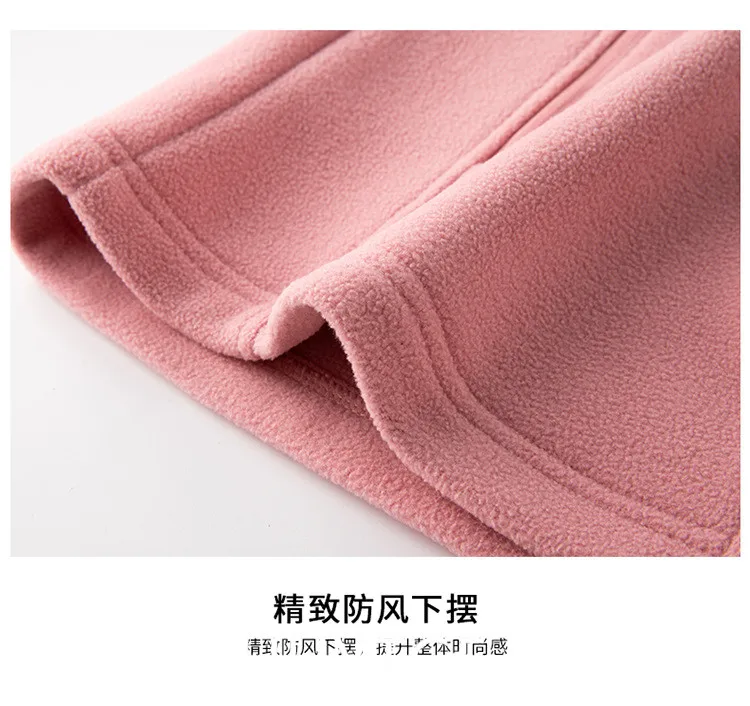 New Couture Tracksuit Women Polar Fleece Hoodies Female Korean Zip Loose Autumn Winter Sweatshirt Women Coat Couple Clothes 2317