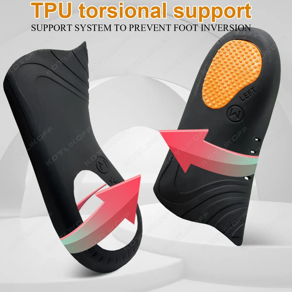 High Arch Support Insoles Orthopedic Shoes Sole Insoles For Feet Hard Arch Support Sports Shoes Insert Increase Size EU35-48