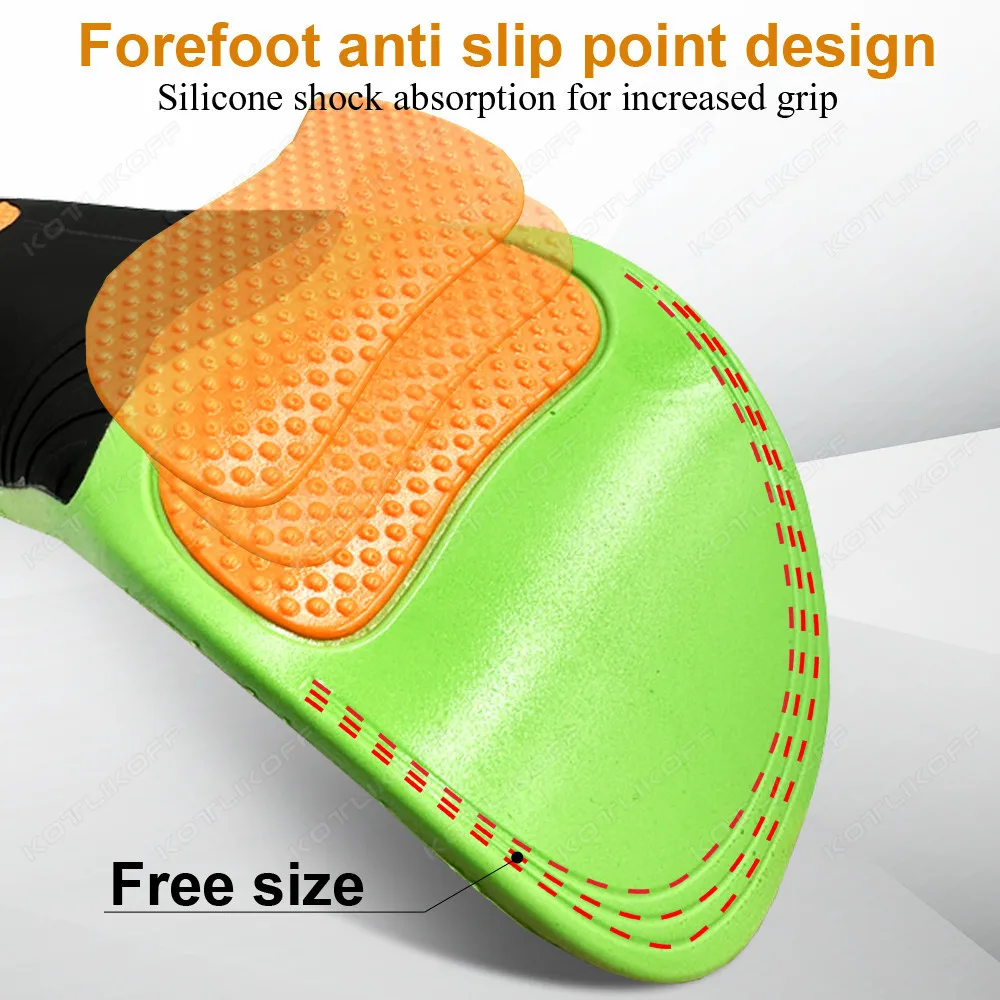 High Arch Support Insoles Orthopedic Shoes Sole Insoles For Feet Hard Arch Support Sports Shoes Insert Increase Size EU35-48