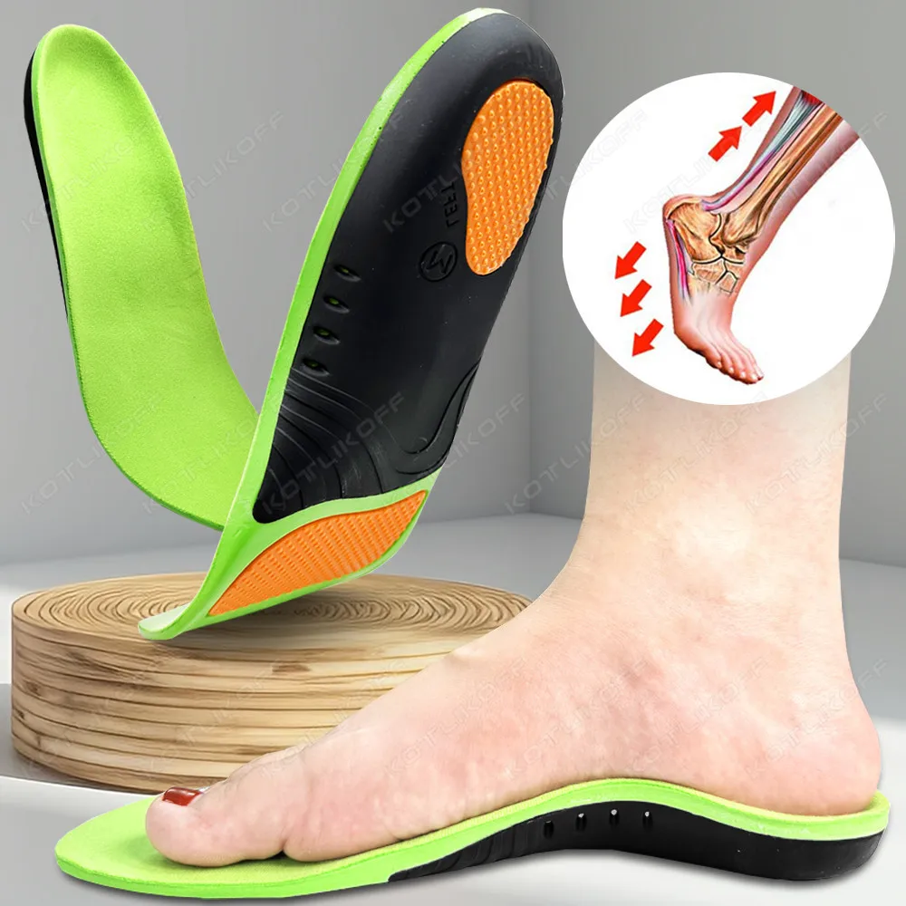 High Arch Support Insoles Orthopedic Shoes Sole Insoles For Feet Hard Arch Support Sports Shoes Insert Increase Size EU35-48