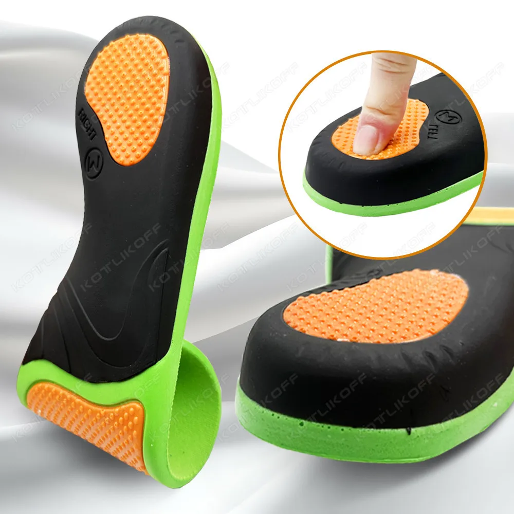 High Arch Support Insoles Orthopedic Shoes Sole Insoles For Feet Hard Arch Support Sports Shoes Insert Increase Size EU35-48