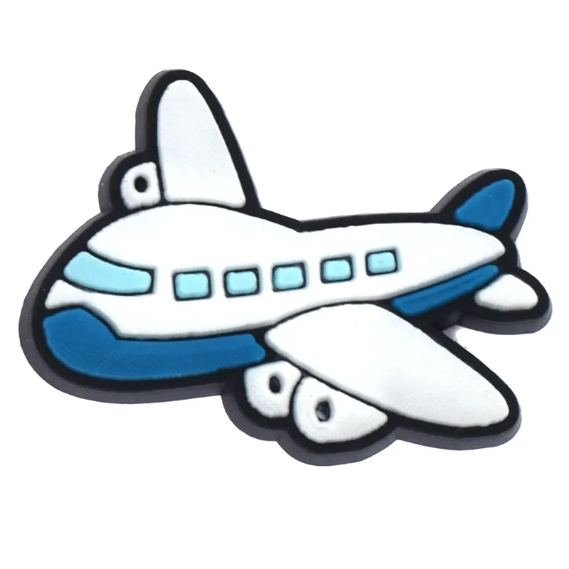 Shoe Charms for Crocs Accessories Plane Aircraft Badge Women Clogs Buckle Kids Pins Men Decoration Jeans Kids Shoes Accessories