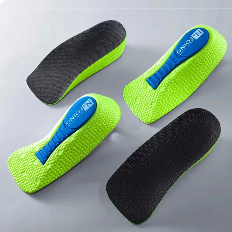 Height Increase Insoles for Shoes Men Women Orthopedic Insoles Sport Arch Support Heel Lift Shoe Pad Taller Memory Foam Template