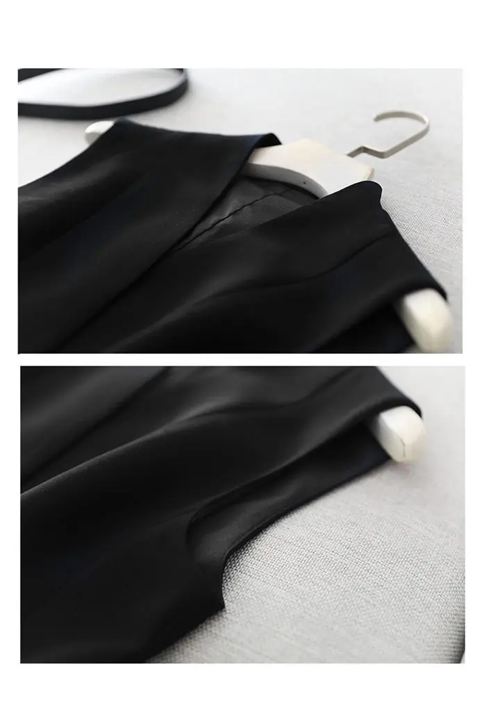 2024 Women's Casual Black Vest Women Clothing Spring Autumn Sleeveless Blazer Jacket Medium And Long Slim Female Waistcoat