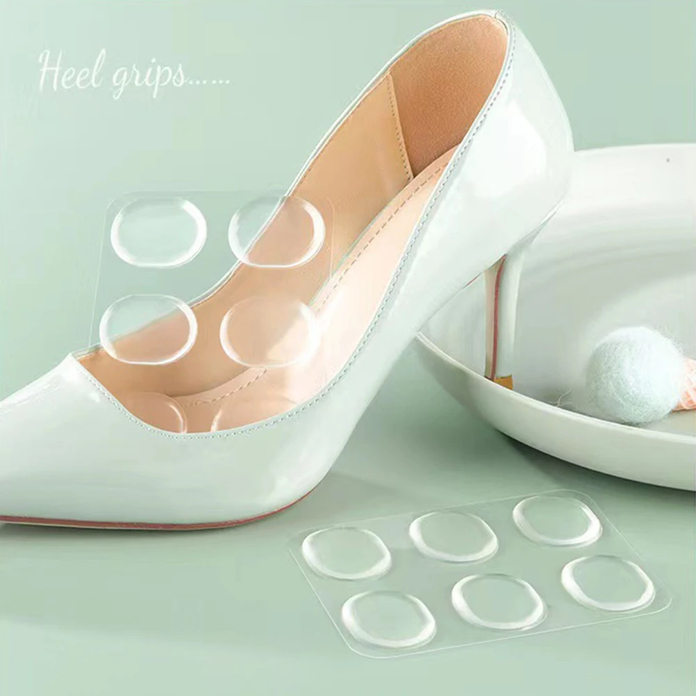 6Pcs Silica Gel Insole Heel Anti Wear Sticky Shoes Cobbler Sticker Back Sneaker Lined with Anti-Wear After Heels Stick Foot Care