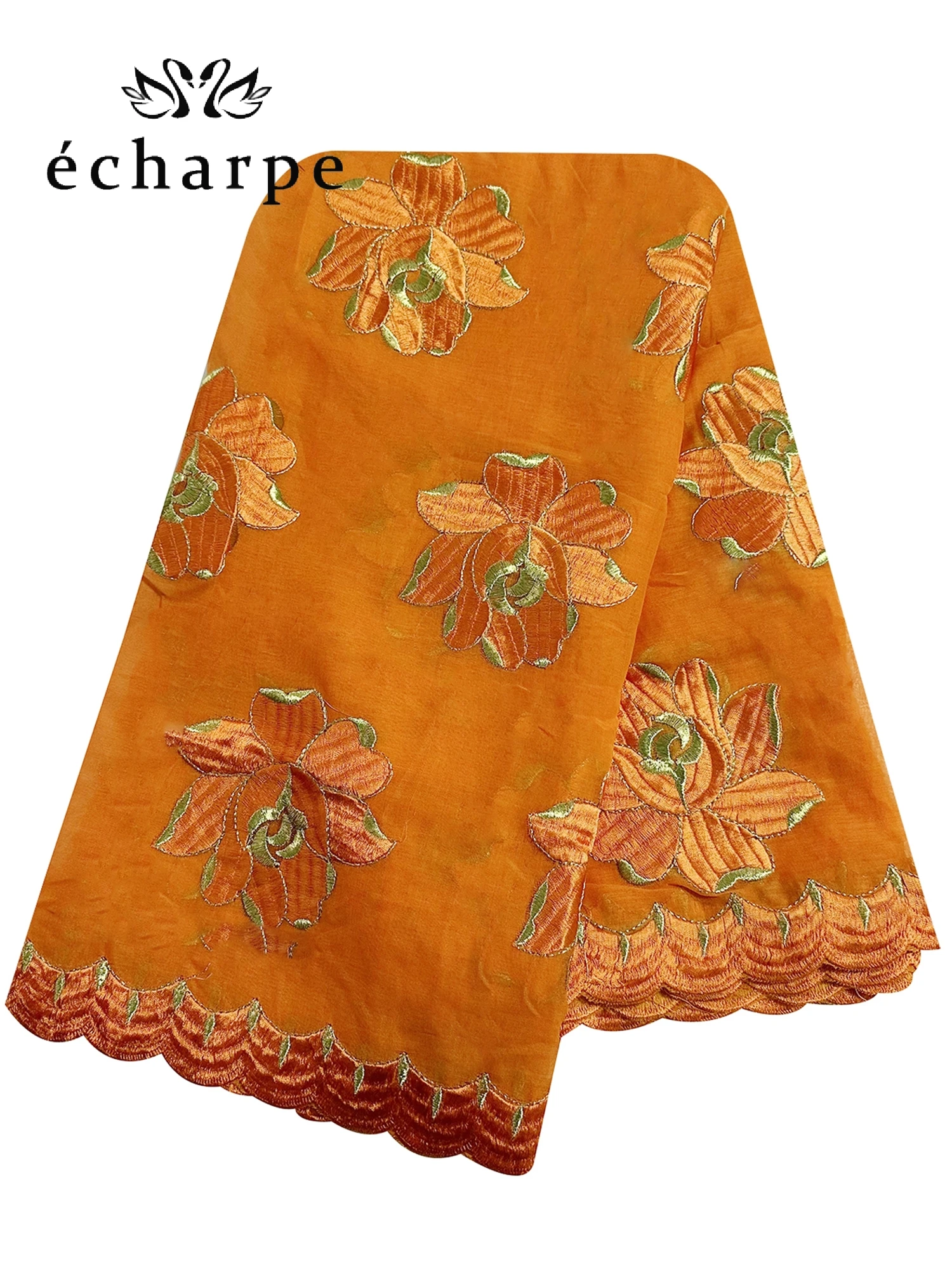 2022 New African Islamic Women Scarf Fashion Pashmina Turban Pray 100% Cotton Embroidered Shawl Wrap Muslim Party Hijab for Lady