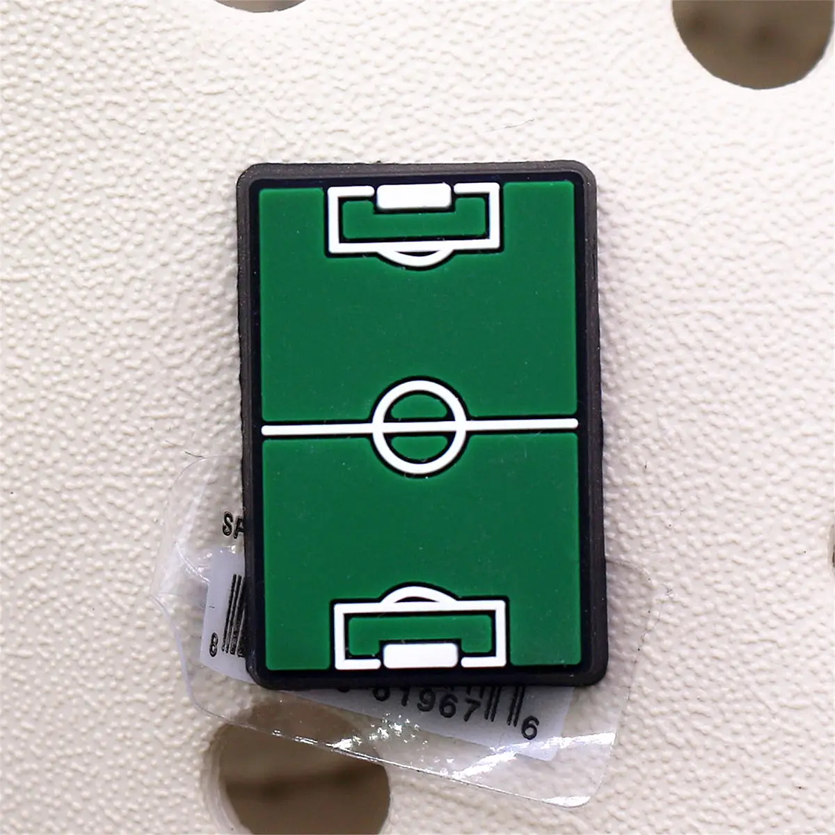 1pcs Original Football PVC Shoe Charms Accessories Make Play MVP Soccer Field Sandals Buckle Decorations Clog Pin Clips Designer