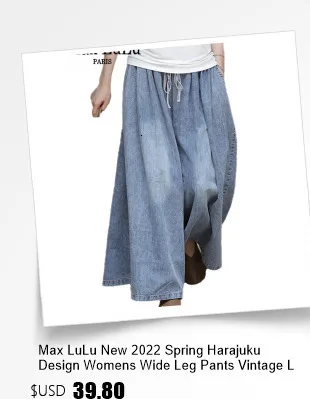 Amax luluE Brand Autumn Fashion Jeans Womens Vintage Loose Embroidery Denim Pants Ladies Casual Classic Cartoon Elastic Trousers