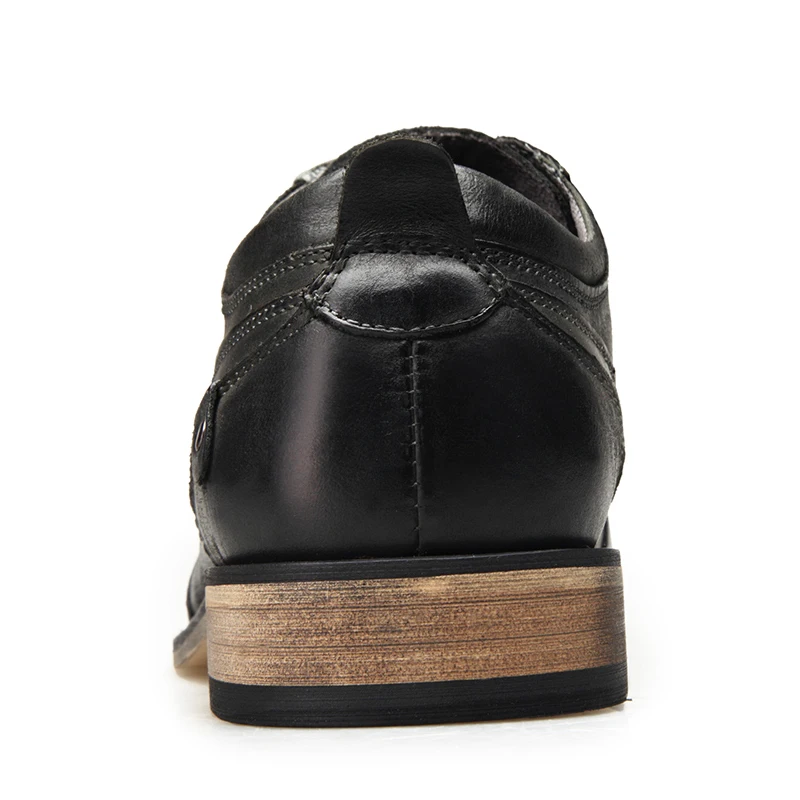 ZFTL New Men Dress shoes Genuine Leather Man Business shoes Big Size Men's Wedding shoes Casual Lace-up shoes Handmade  2025