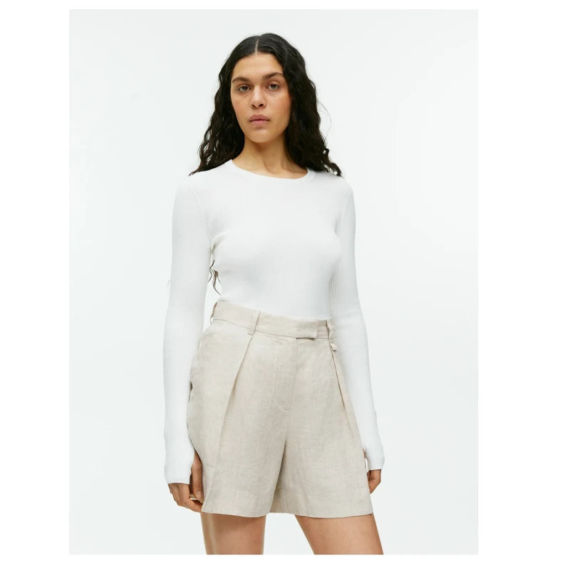 High Quality Linen Women's Shorts Pink Youth Fashion Street Wear Cool Breathable Pants Outdoor Party Casual Wear Spring Summer