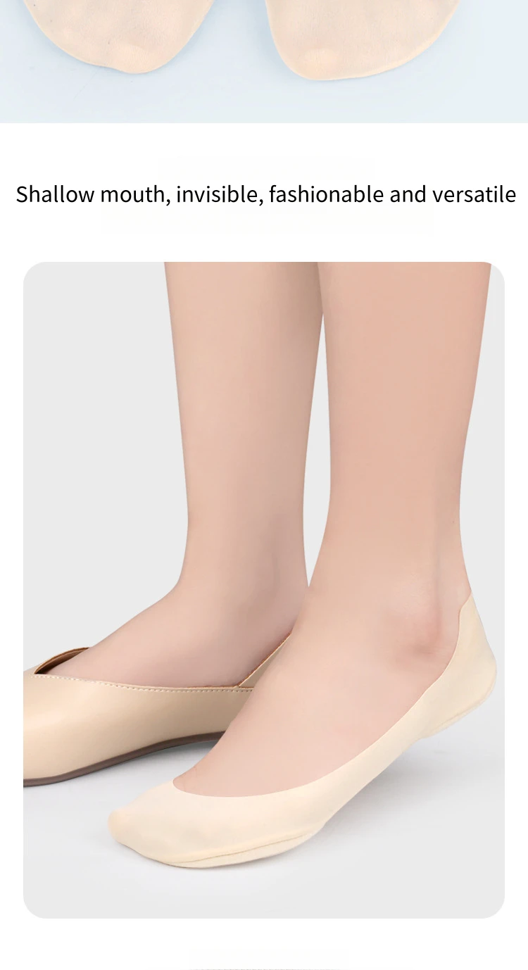 Socks Insoles for Feet Women Boat Sock Plantar Fasciitis Shoes Insole Shock Absorbing Shoe Sole Invisible Non slip Shoe pads