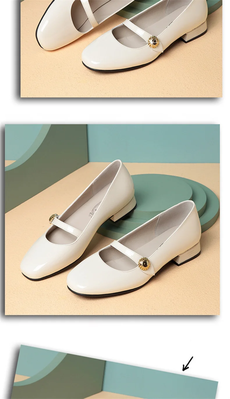 Spring Autumn Fashion Women's Shoes Mary Jane Style Shoes Low Heel Shallow Mouth Round Toe Comfort Solid Color Party Shoes