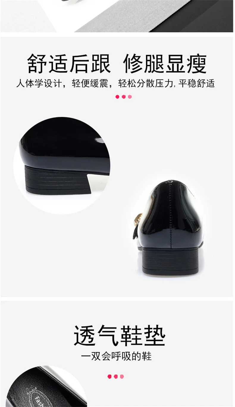 Spring Autumn Fashion Women's Shoes Mary Jane Style Shoes Low Heel Shallow Mouth Round Toe Comfort Solid Color Party Shoes