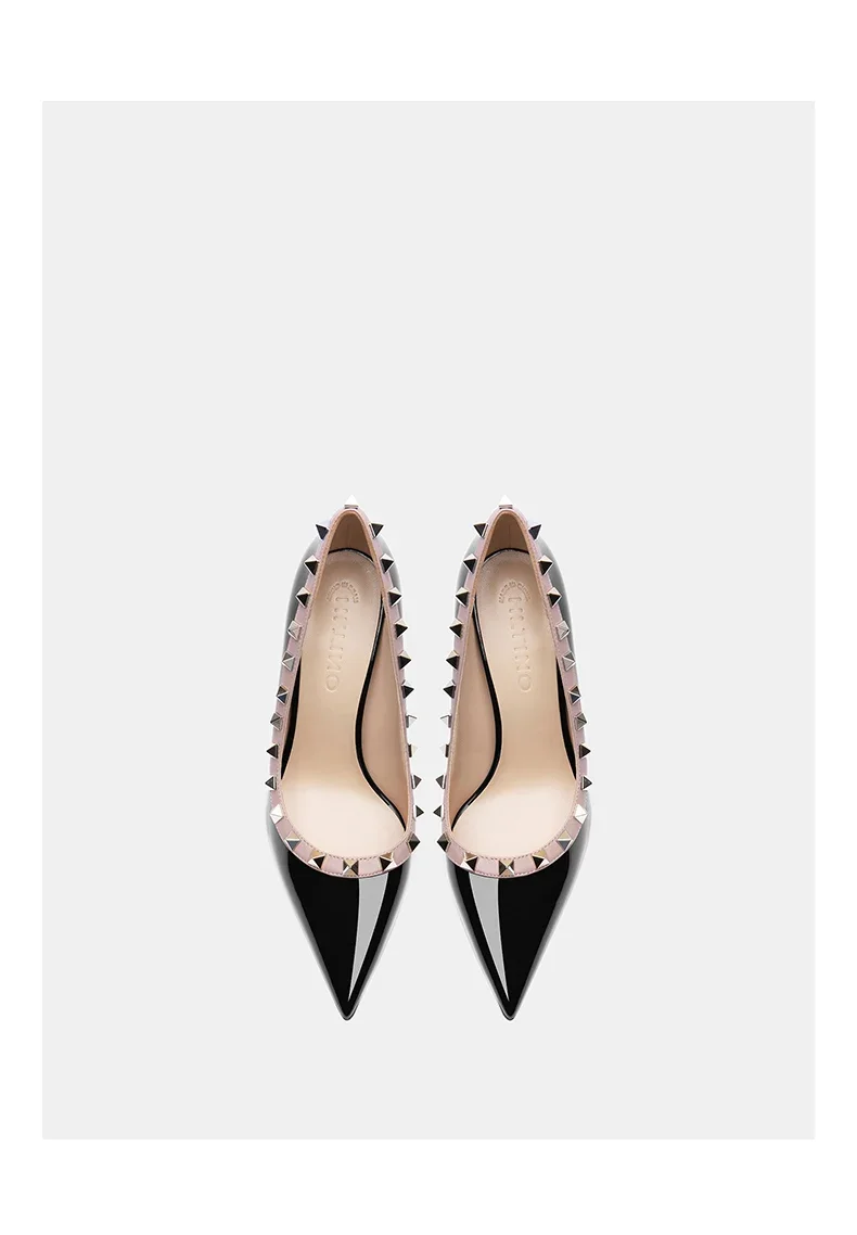 luxury women's shoes 2026 Brand Shoes For Woman Pumps Genuine Leather Willow Nail Fashion Stilettos Party Evening Dress shoes