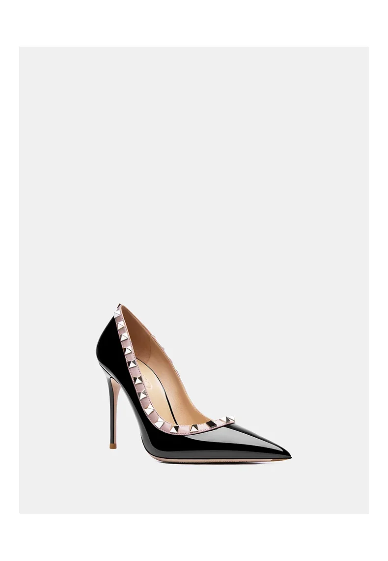 luxury women's shoes 2026 Brand Shoes For Woman Pumps Genuine Leather Willow Nail Fashion Stilettos Party Evening Dress shoes