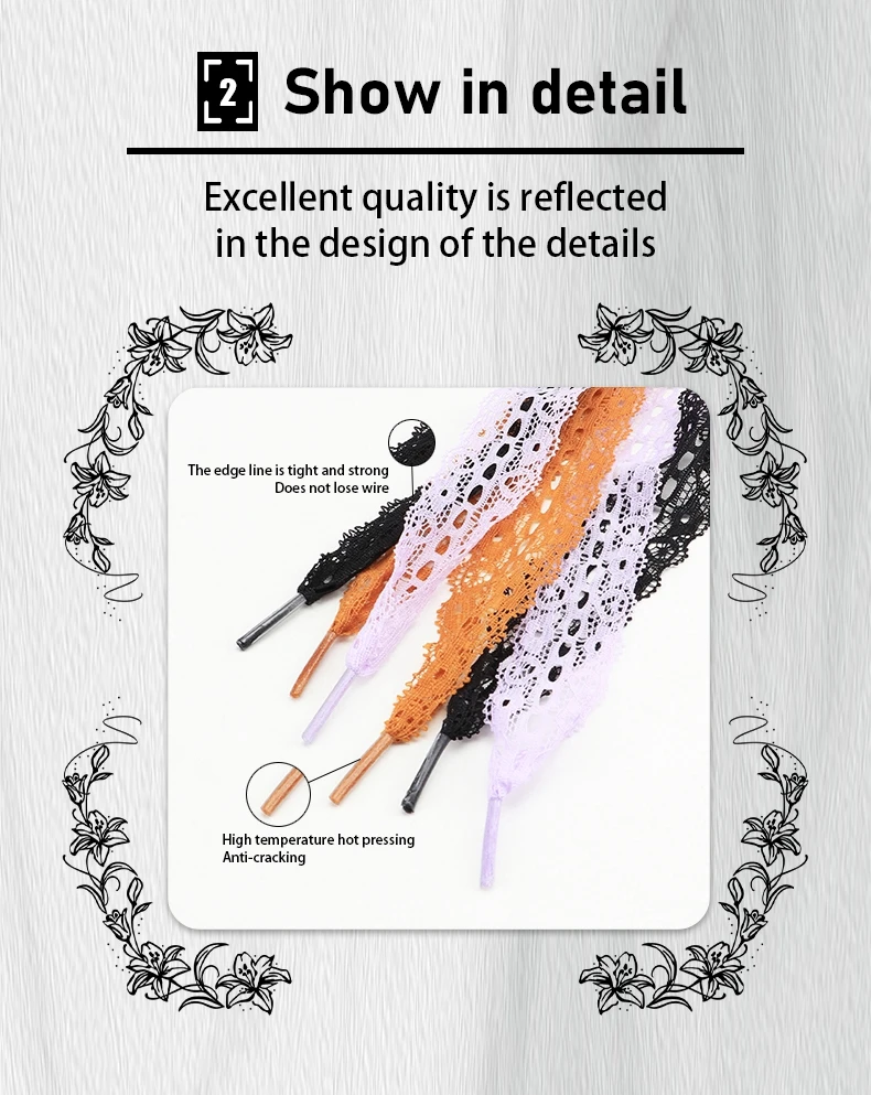 1Pair Silk Lace Shoes Laces Girl Colourful Flat Shoelaces White Black Casual Rope Shoelace for Shoes Accessories 80/100/120CM