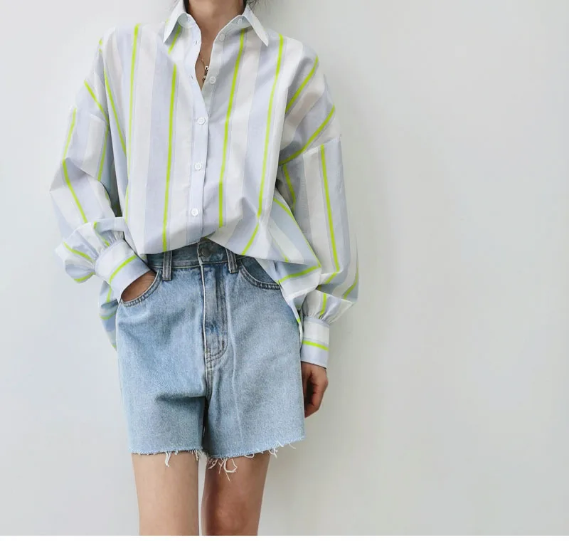 BirdTree,16MM 27.7% Real Silk Elegant Shirt, Women Striped Long Sleeve,OL Fashion Casual Blouses, 2026 Spring New T44985QM