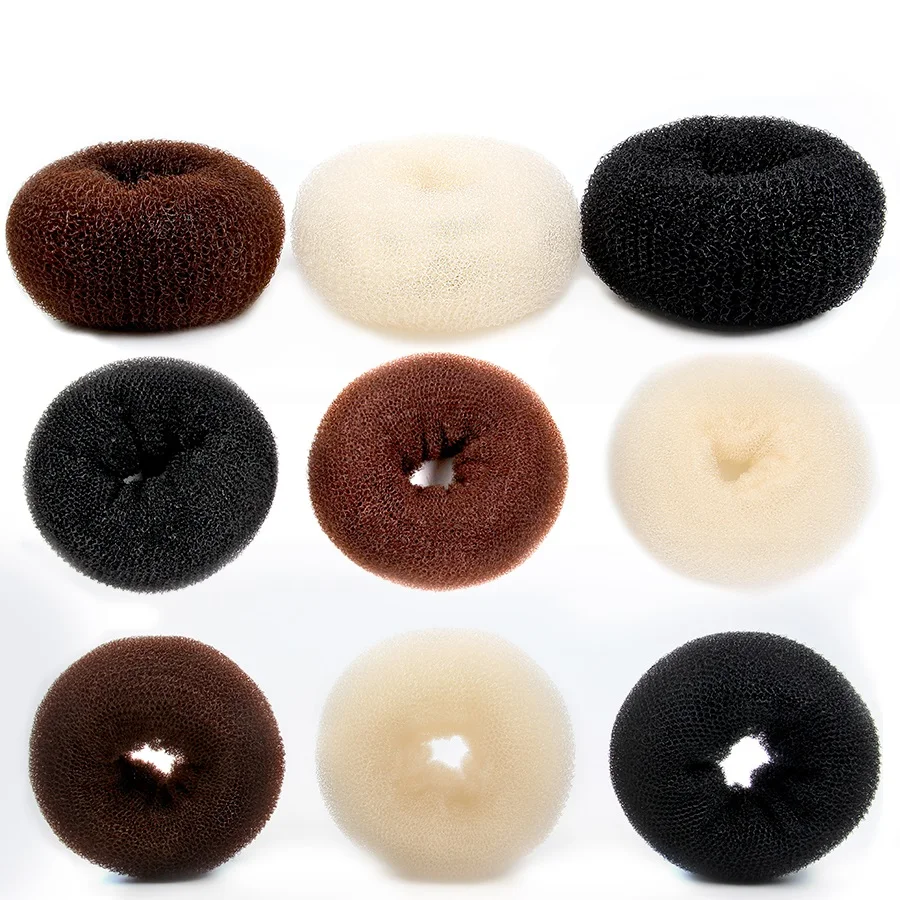 Roller For Hair Bagel Doughnut Hair Styling Curler Hair Bun Maker For Elegant Women Magic Hair Donut Clips Hair Styling Tool