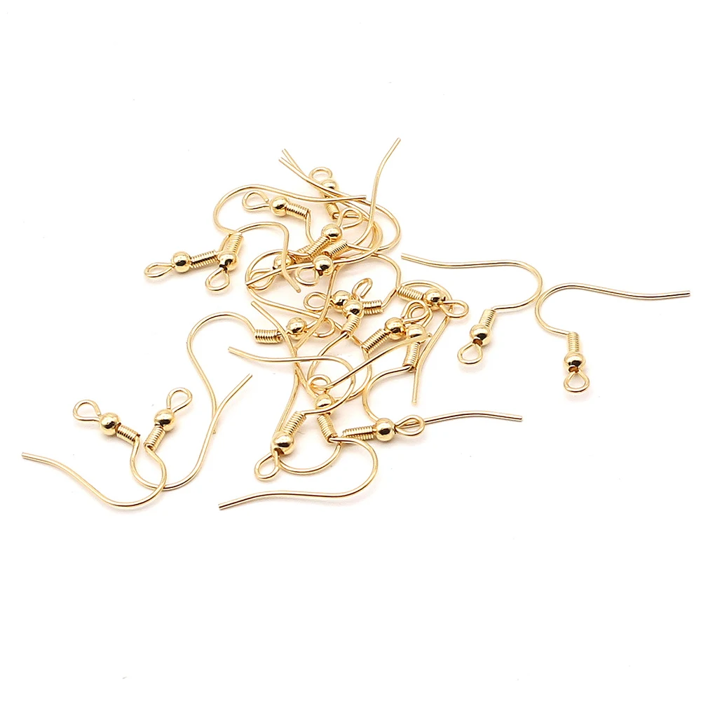 20pcs/lot(10pairs) Gold Stainless Steel DIY Earring Findings Clasps Hooks Jewelry Making Accessories Earwire