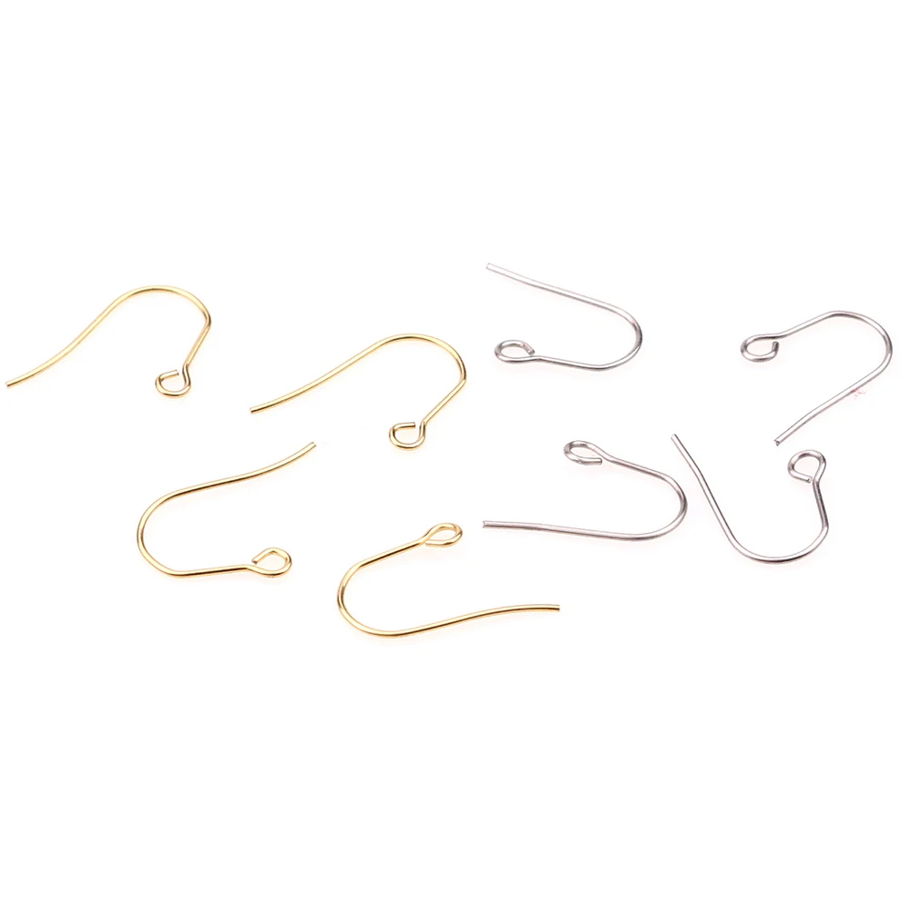 20pcs/lot(10pairs) Gold Stainless Steel DIY Earring Findings Clasps Hooks Jewelry Making Accessories Earwire