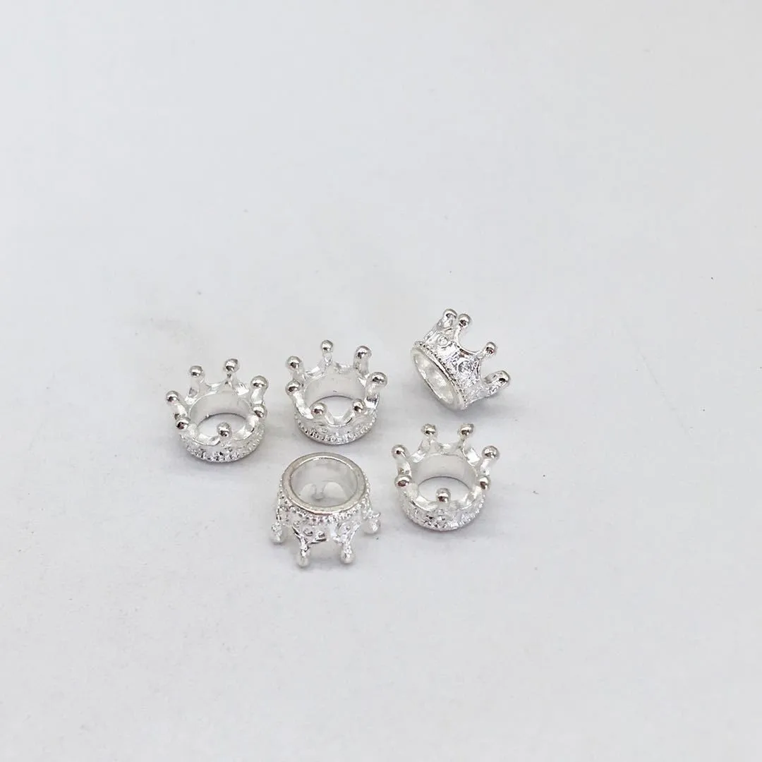 Fashion style 32 pcs/lot Crown charms Jewelry Making DIY handmade Earrings necklace bracelet Crafts 7*10*10mm