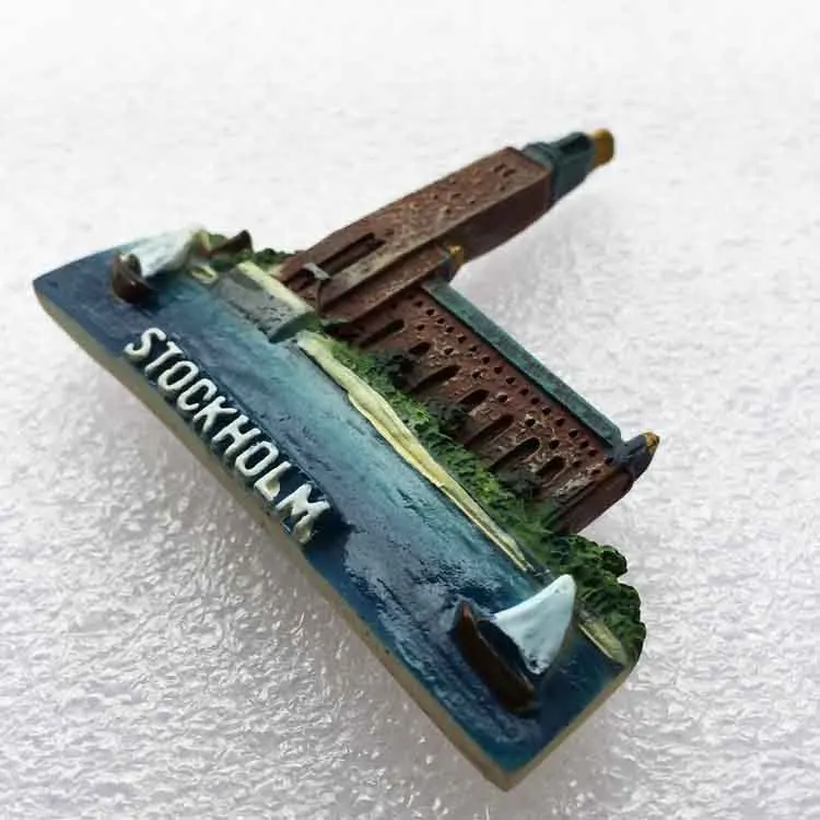 Swedish Fridge Magnets Tourist Souvenir Sweden Malmo Sverige Stockholm Travel Gift Magnetic Refrigerator Sticker Home Decoration