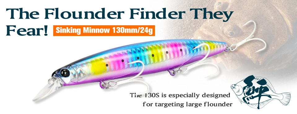 TSURINOYA 120S Sinking Minnow 12cm 40g DW37 Saltwater Hard Boat Fishing Lure Artificial Minnow Bait with Treble Hooks Wobblers