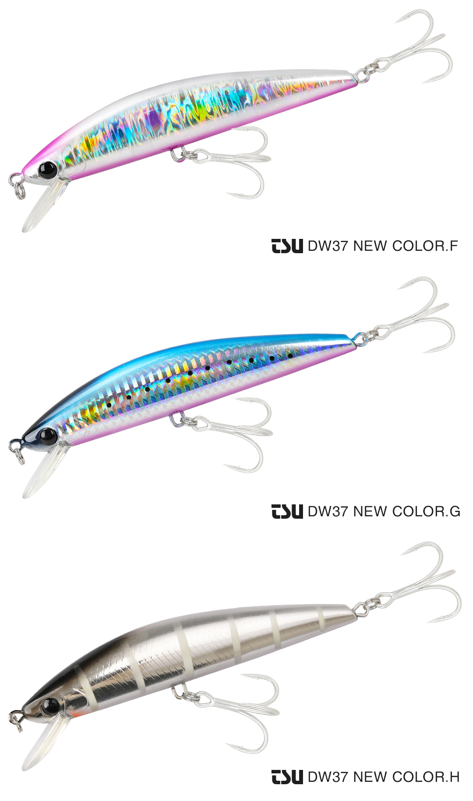 TSURINOYA 120S Sinking Minnow 12cm 40g DW37 Saltwater Hard Boat Fishing Lure Artificial Minnow Bait with Treble Hooks Wobblers