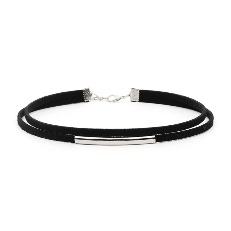 Black Velvet Punk Chokers Necklaces for Women Gothic Collar Necklaces Golden Circle Chokers Fashion Jewelry Wholesale
